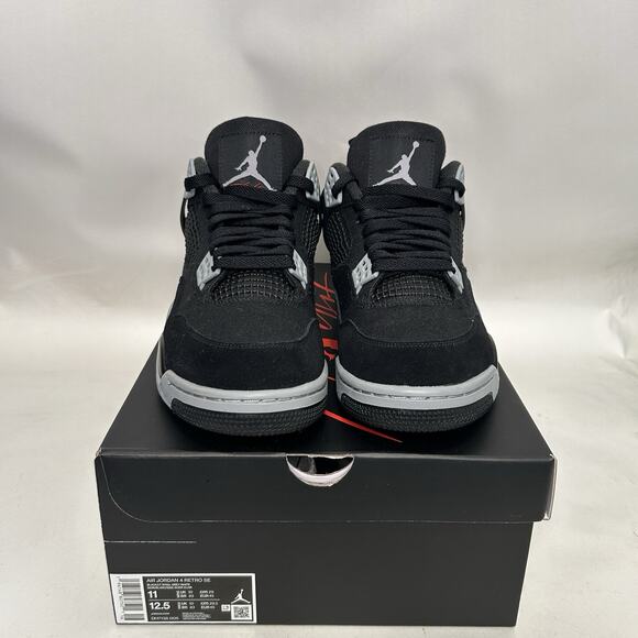Nike Air Jordan 4 Retro SE “Black Canvas” - Picture 2 of 9